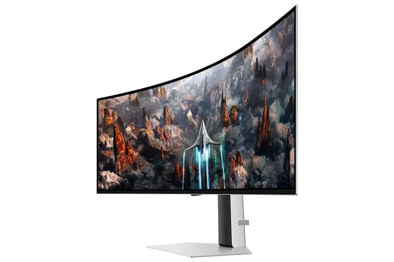 Монітор Samsung 49" Odyssey OLED G9 G93SC (LS49CG930SIXCI) Black/White Curved - мініатюра 5