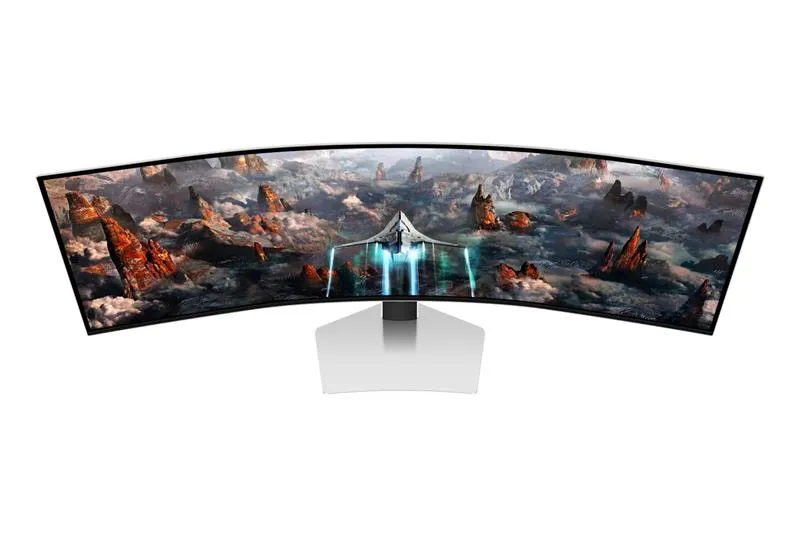 Монітор Samsung 49" Odyssey OLED G9 G93SC (LS49CG930SIXCI) Black/White Curved - мініатюра 6