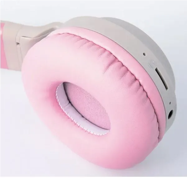 Bluetooth-гарнітура Hoco W27 Cat Ear Grey/Pink (W27GP) - мініатюра 6