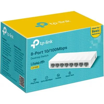 Комутатор мережевий TP-Link LS1008 - мініатюра 4