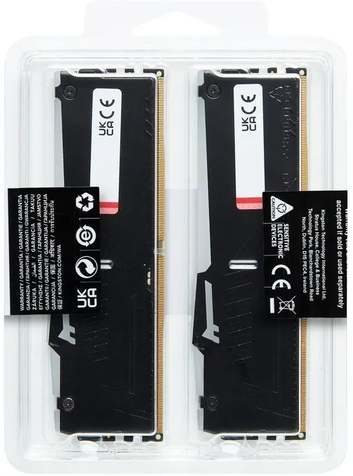 Модуль пам`яті DDR5 2x8GB/5200 Kingston Fury Beast RGB Black (KF552C40BBAK2-16) - мініатюра 7