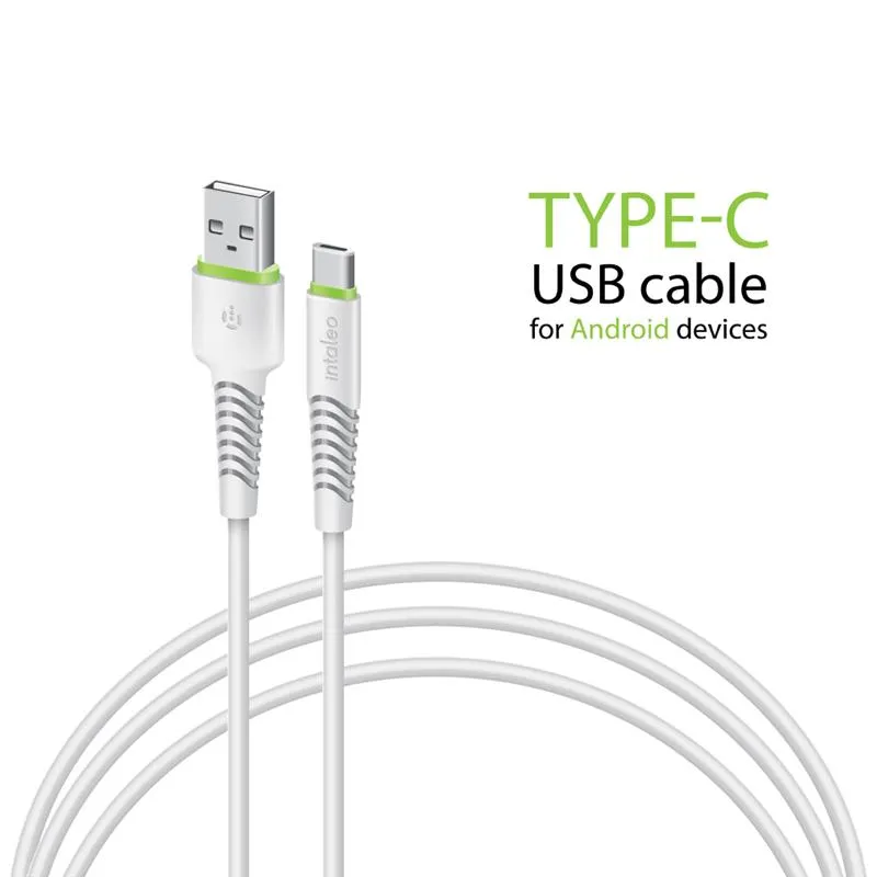 Кабель Intaleo CBFLEXT1 USB - USB Type-C (M/M), 1.2 м, White (1283126568534) - зображення 1