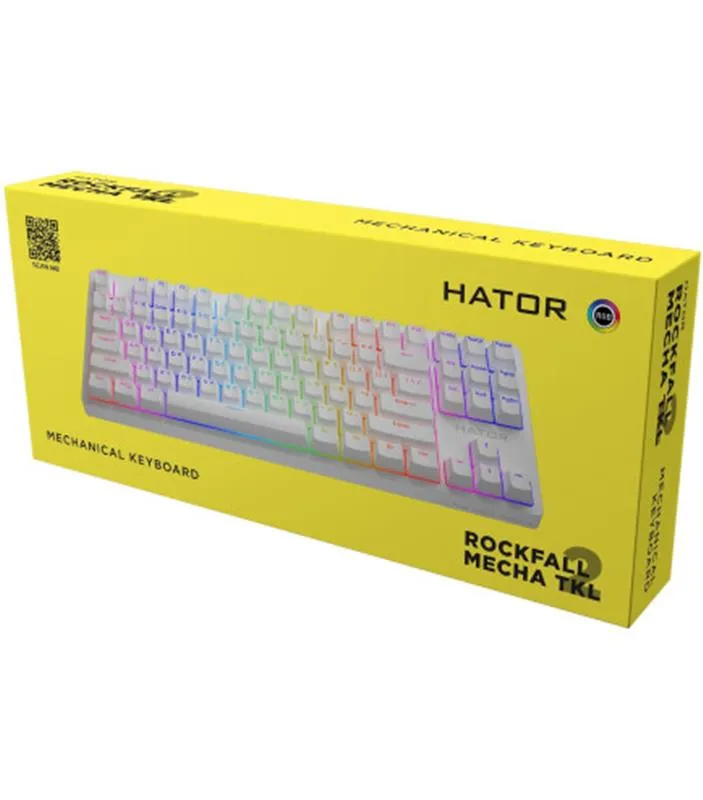 Клавіатура Hator Rockfall 2 Mecha TKL Orange White (HTK-521) - мініатюра 5