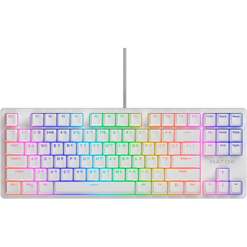 Клавіатура Hator Rockfall 2 Mecha TKL Orange White (HTK-521) - мініатюра 6