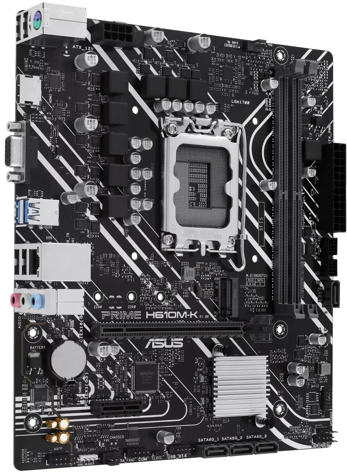 Материнська плата Asus Prime H610M-K Socket 1700 - мініатюра 2