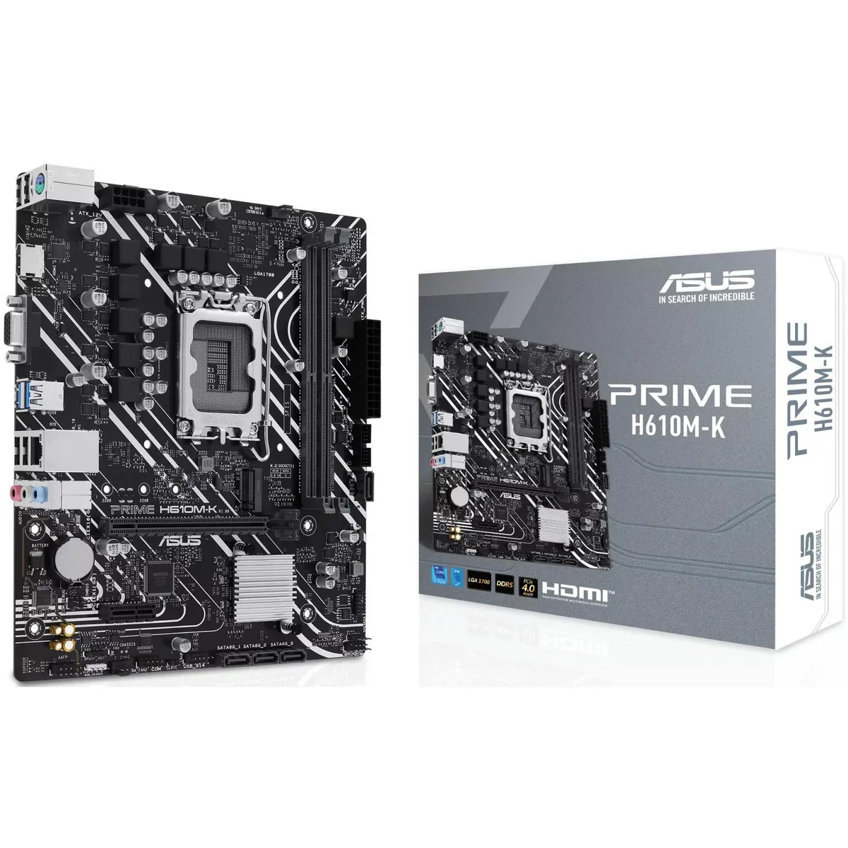 Материнська плата Asus Prime H610M-K Socket 1700 - мініатюра 4