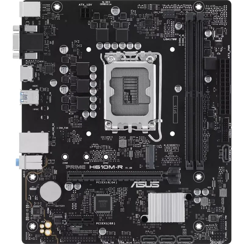 Материнська плата Asus Prime H610M-R-SI Socket 1700 - мініатюра 6