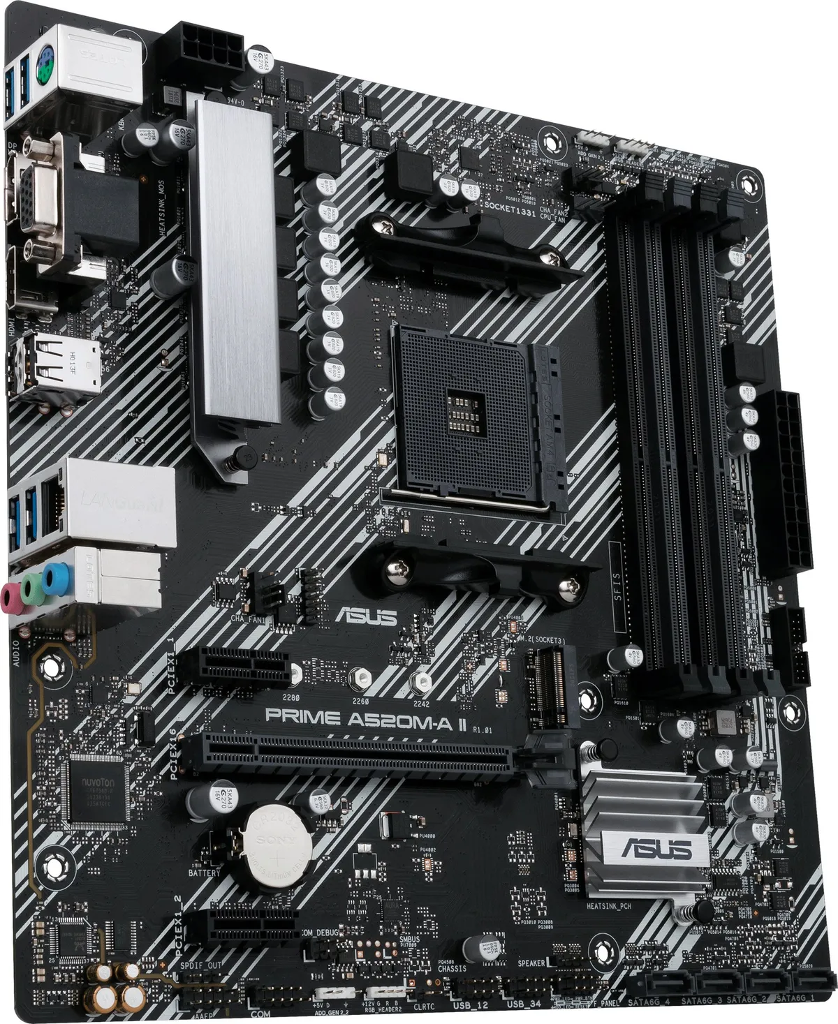 Материнська плата Asus Prime A520M-A II/CSM Socket AM4 - мініатюра 4