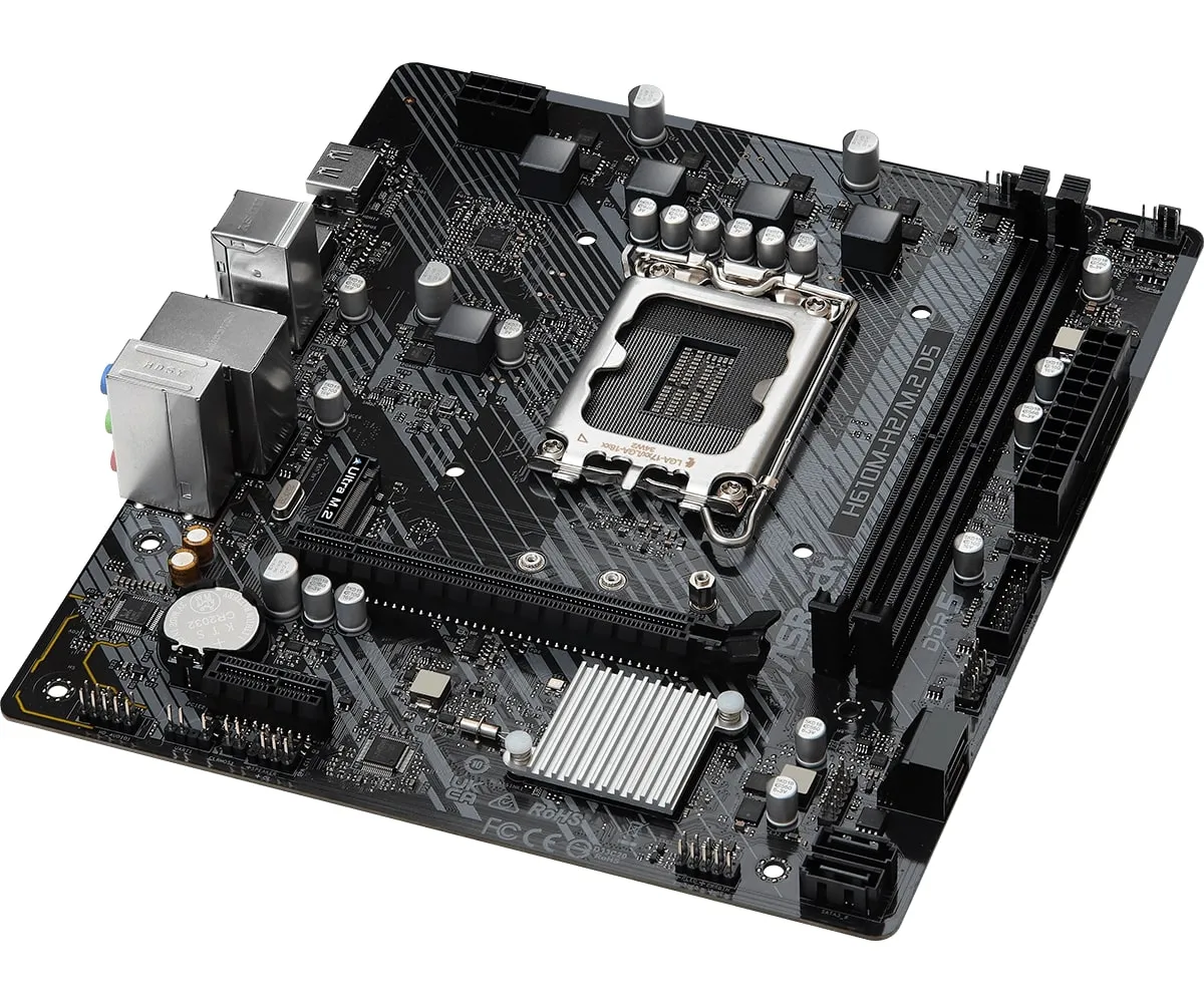 Материнська плата ASRock H610M-H2/M.2 D5 Socket 1700 - мініатюра 2