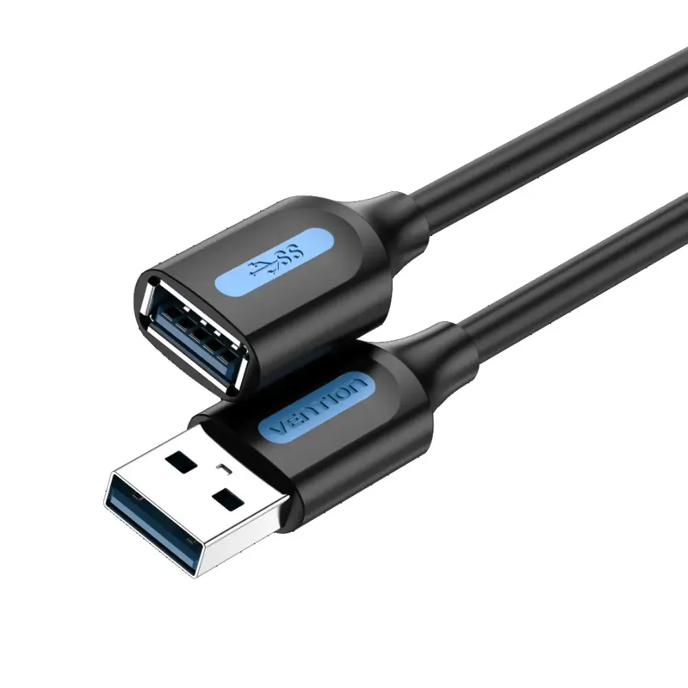 Подовжувач Vention USB - USB (M/F), 0.5 м, Black (CBHBD) - зображення 1