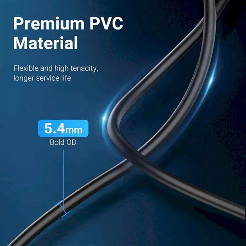 Подовжувач Vention USB - USB (M/F), 0.5 м, Black (CBHBD) - мініатюра 3