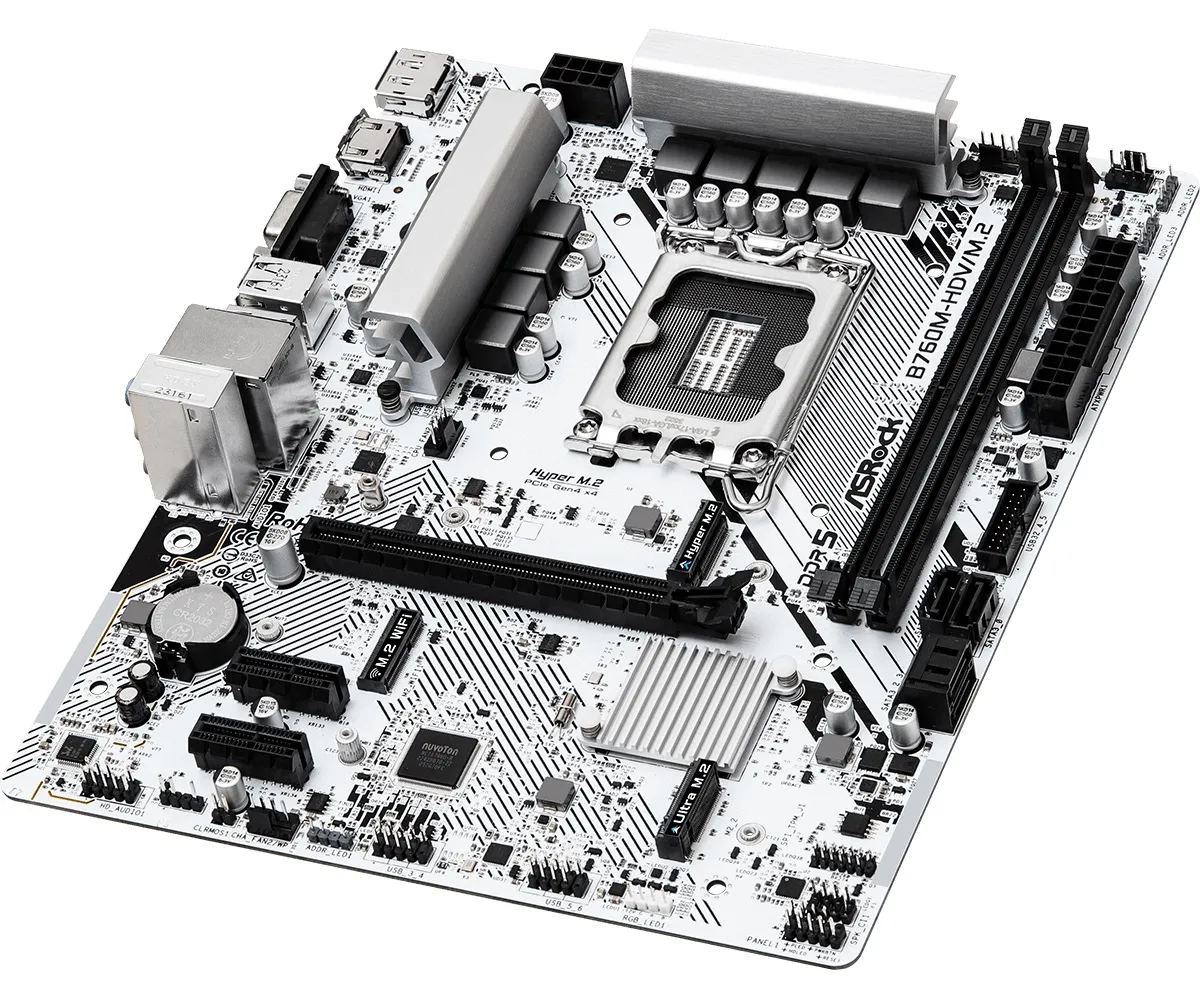 Материнська плата ASRock B760M-HDV/M.2 Socket 1700 - мініатюра 2