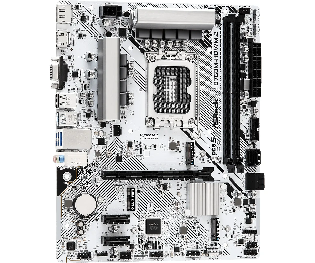 Материнська плата ASRock B760M-HDV/M.2 Socket 1700 - мініатюра 3