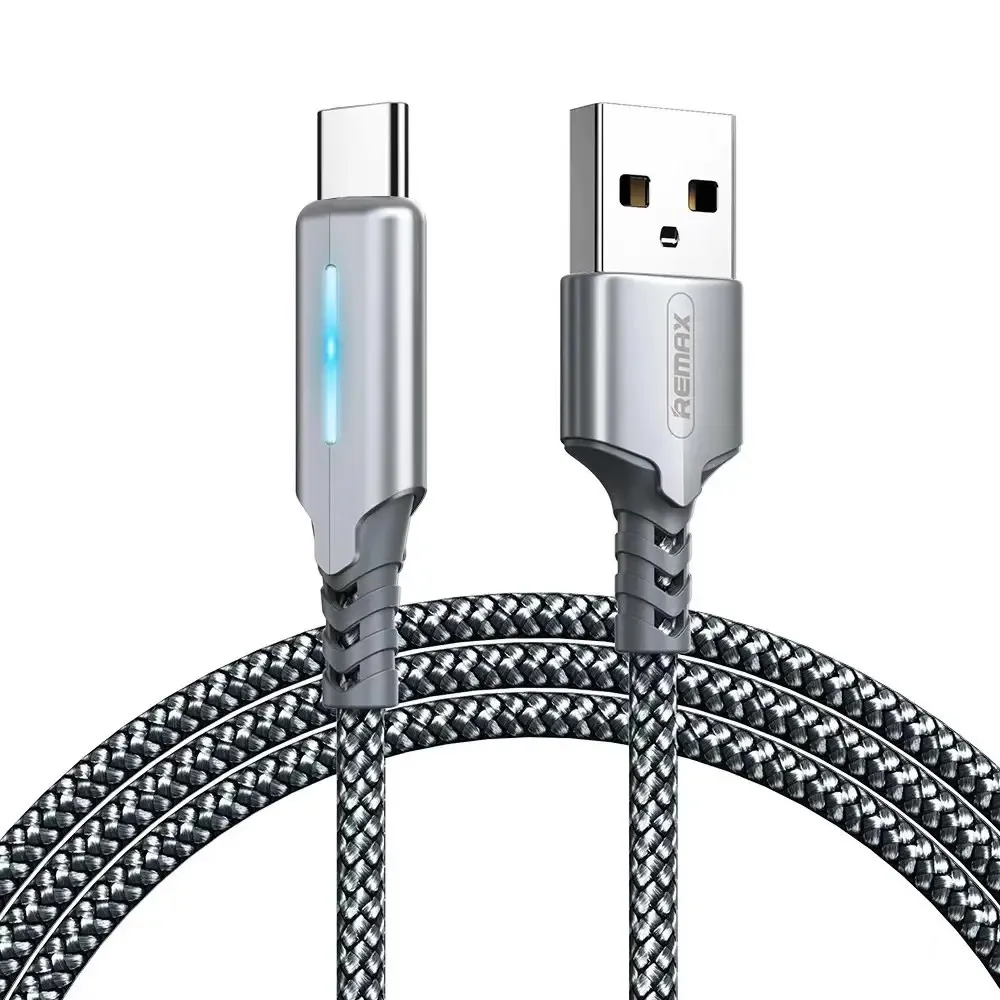 Кабель Remax RC-123a Gonyu USB - USB Type-C (M/M), 2.4 A, 1 м, Silver (6972174151915) - зображення 1