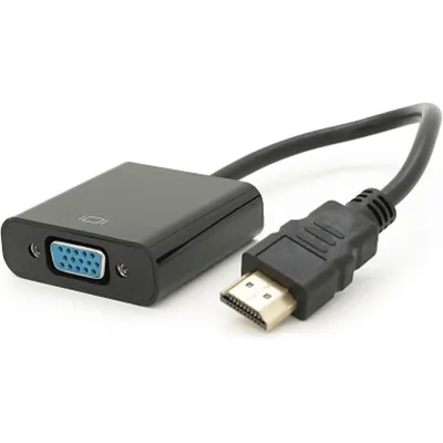 Конвертер HDMI (тато) на VGA (мама) 10cm, Black, 4K / 2K, Пакет Q250 - мініатюра 4