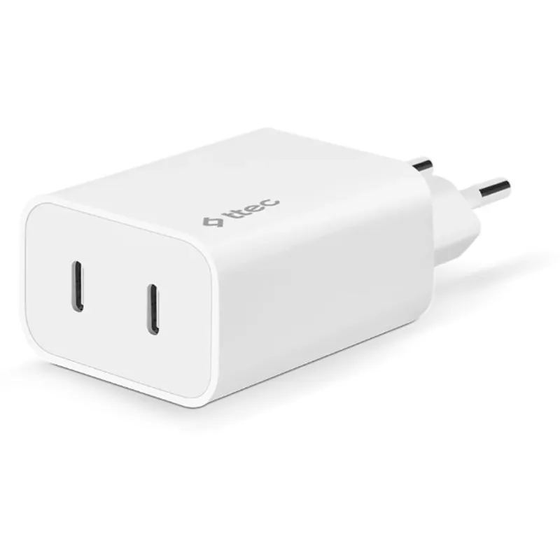 Мережевий зарядний пристрій Ttec SmartCharger Duo PD USB-C 40W White (2SCS27B) - мініатюра 3