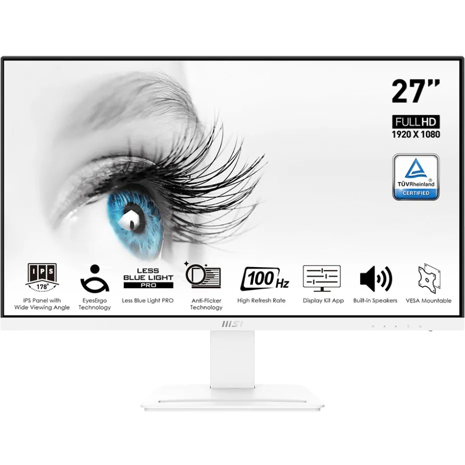 Монітор MSI 27" PRO MP273AW IPS White 100Hz - мініатюра 8