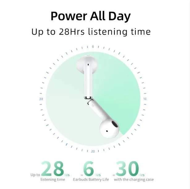 Bluetooth-гарнітура QCY AilyBuds Lite White_ - мініатюра 4