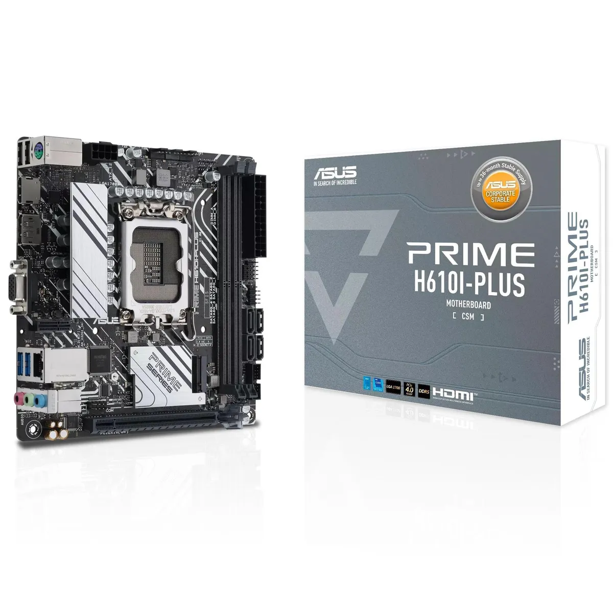 Материнська плата Asus Prime H610I-Plus-CSM Socket 1700 - мініатюра 6