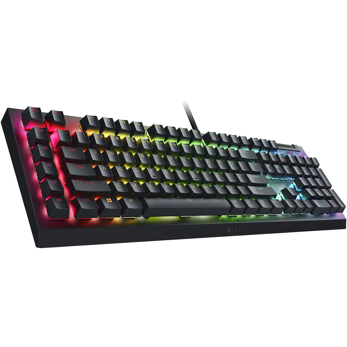 Клавіатура Razer BlackWidow V4 X Green Switch RU Black (RZ03-04700800-R3R1) - мініатюра 2