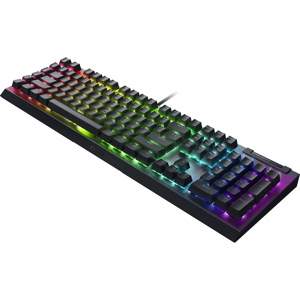 Клавіатура Razer BlackWidow V4 X Green Switch RU Black (RZ03-04700800-R3R1) - мініатюра 5