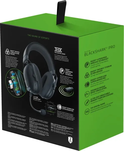 Гарнітура Razer BlackShark V2 PRO Wireless 2023 Black (RZ04-04530100-R3M1) - мініатюра 6