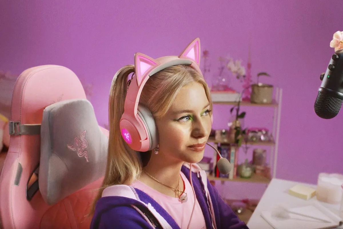 Гарнiтура Razer Kraken Kitty V2 Quartz (RZ04-04730200-R3M1) - мініатюра 6