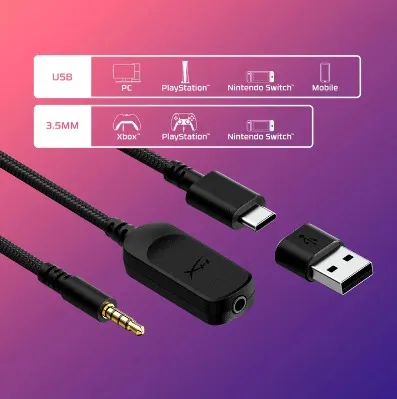 Гарнiтура HyperX Cloud III Black (727A8AA) - мініатюра 3