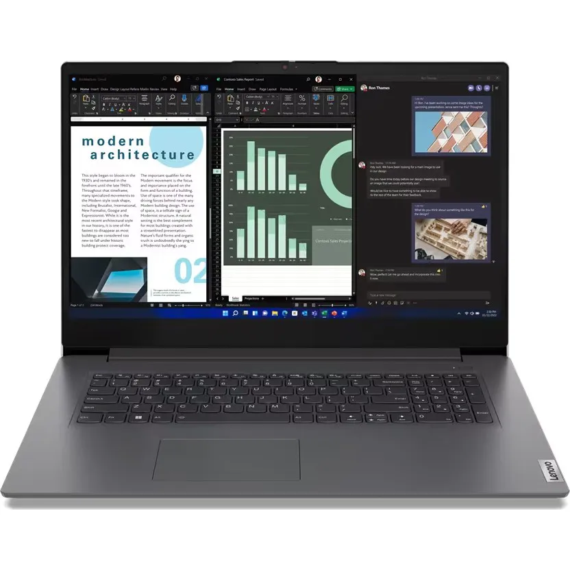 Ноутбук Lenovo V17 G4 IRU (83A2001SRA) Iron Grey - мініатюра 9