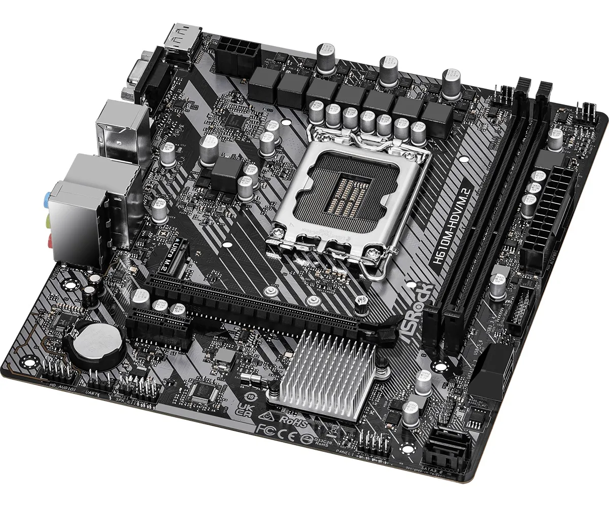 Материнська плата ASRock H610M-HDV/M.2 R2.0 Socket 1700 - мініатюра 2
