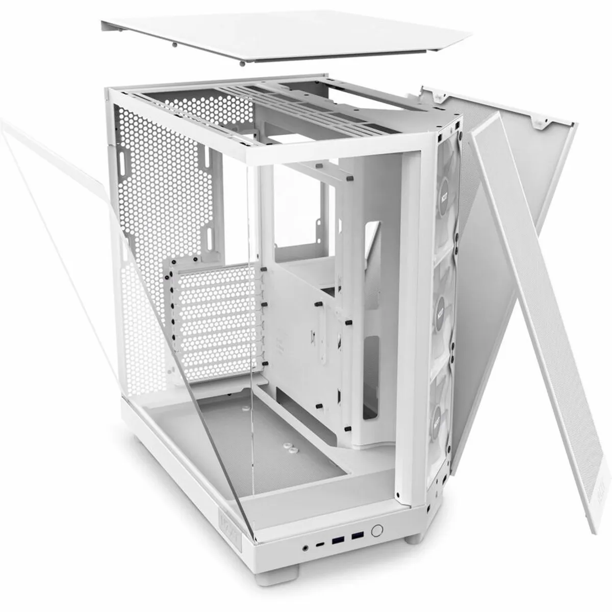 Корпус NZXT H6 Flow RGB White (CC-H61FW-R1) без БЖ - мініатюра 3