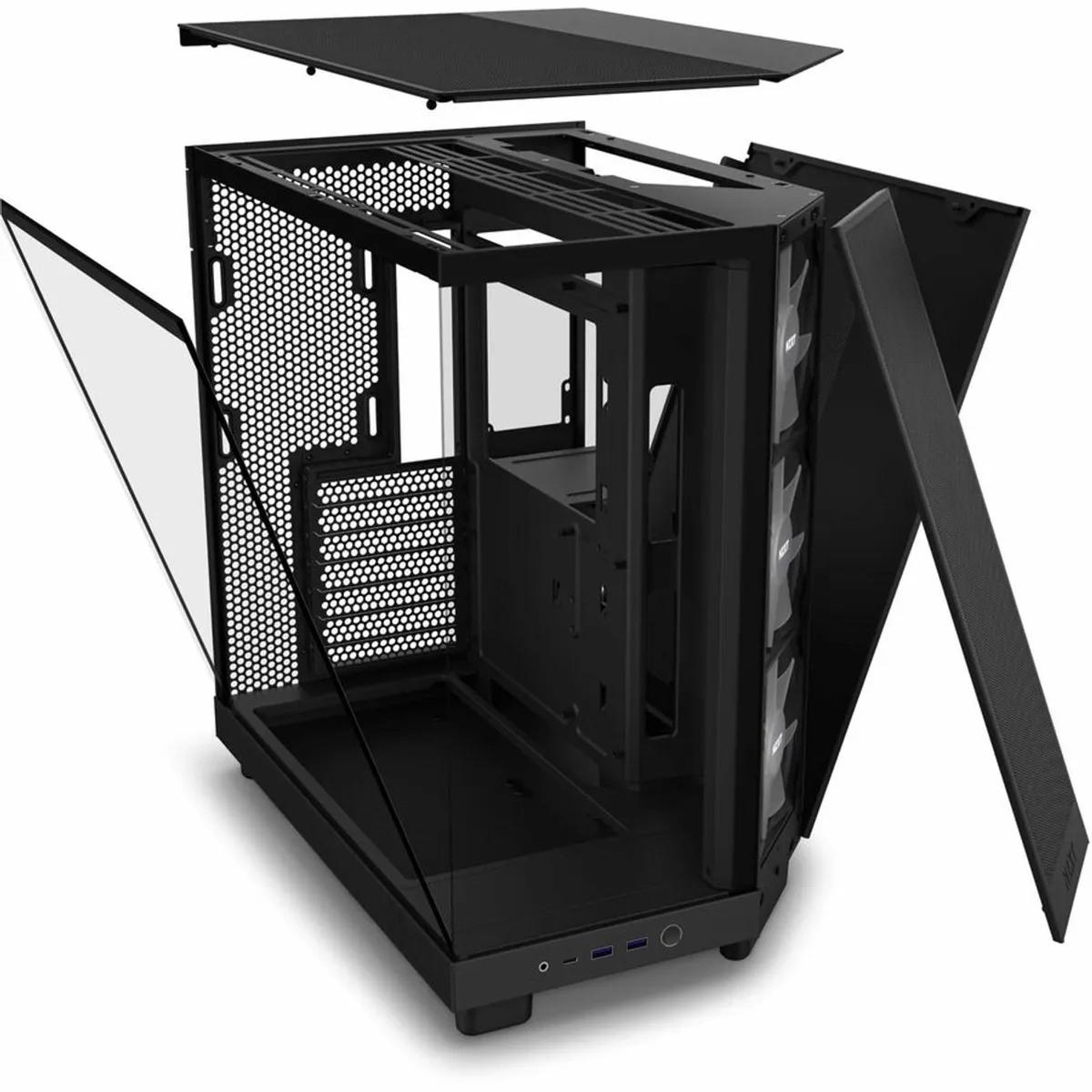 Корпус NZXT H6 Flow RGB Black (CC-H61FB-R1) без БЖ - мініатюра 3