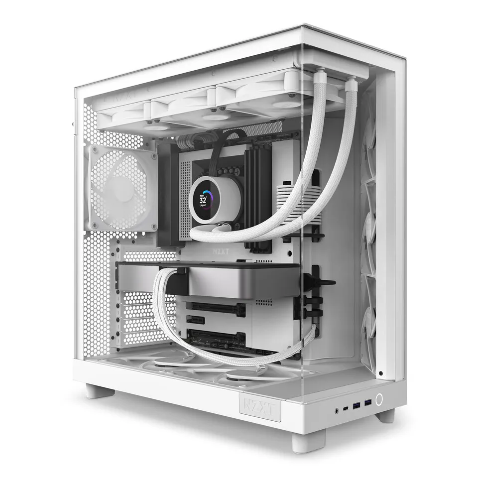 Корпус NZXT H6 Flow White (CC-H61FW-01) без БЖ - зображення 1