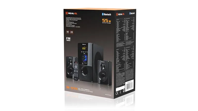 Акустична система REAL-EL M-555 Black - мініатюра 6