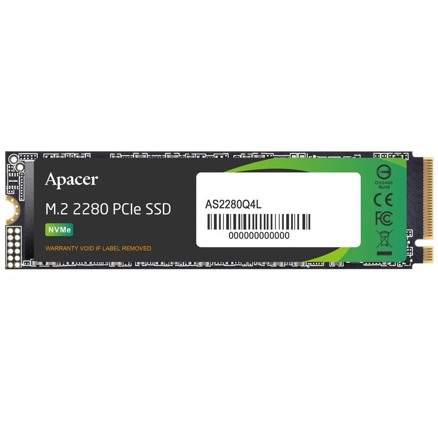 Накопичувач SSD  512GB Apacer AS2280Q4L M.2 2280 PCIe 4.0 x4 3D TLC (AP512GAS2280Q4L-1) - зображення 1