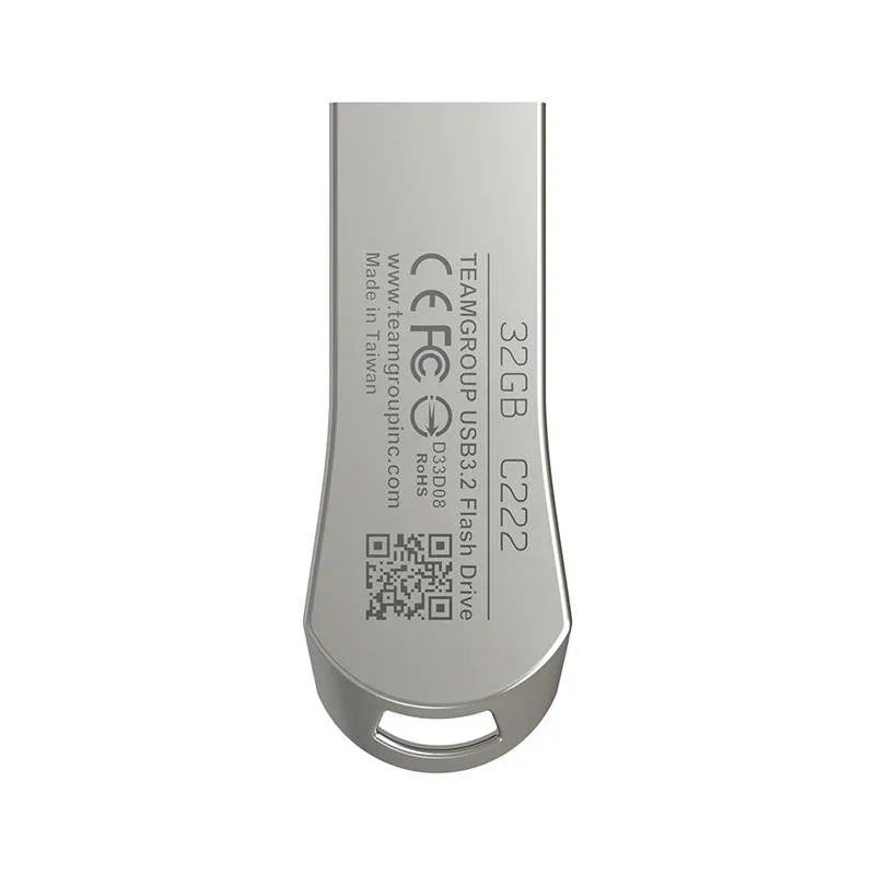 Флеш-накопичувач USB3.2 32GB Team C222 Silver (TC222332GS01) - мініатюра 3