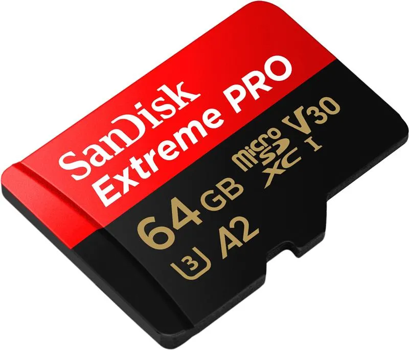 Карта пам`ятi MicroSDXC 64GB UHS-I U3 R200/W90MB/s SanDisk Extreme Pro V30 + SD-адаптер (SDSQXCU-064G-GN6MA) - мініатюра 3