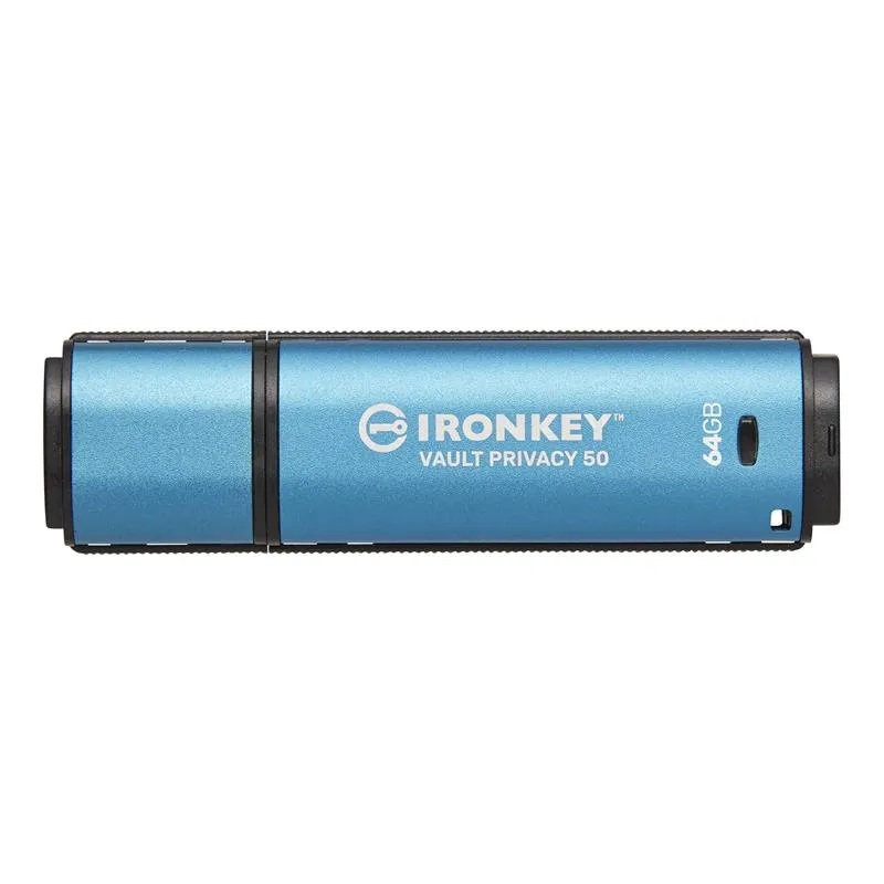Флеш-накопичувач USB3.2 64GB Kingston IronKey Vault Privacy 50 Type-A Blue (IKVP50/64GB) - мініатюра 4