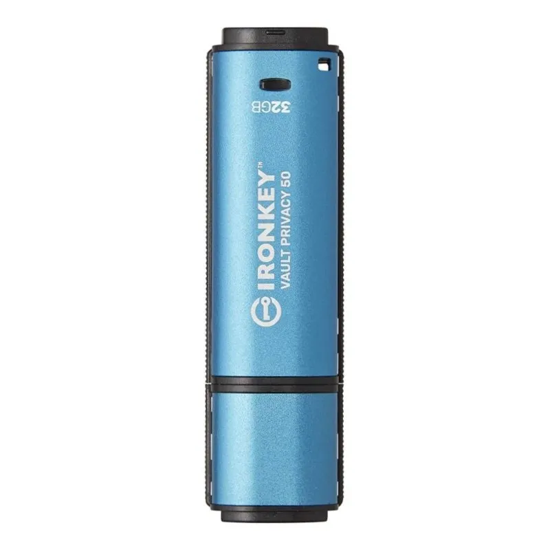 Флеш-накопичувач USB3.2 32GB Kingston IronKey Vault Privacy 50 Type-A Blue (IKVP50/32GB) - зображення 1