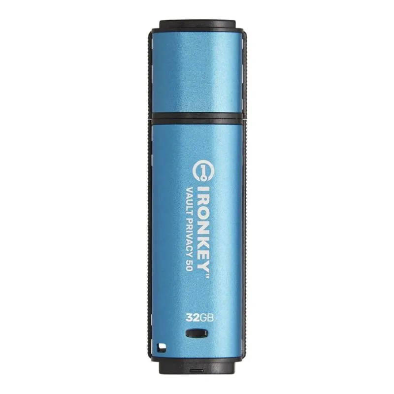 Флеш-накопичувач USB3.2 32GB Kingston IronKey Vault Privacy 50 Type-A Blue (IKVP50/32GB) - мініатюра 2