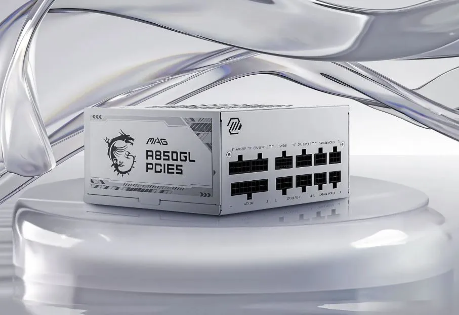 Блок живлення MSI MAG A850GL PCIE5 White 850W - мініатюра 11