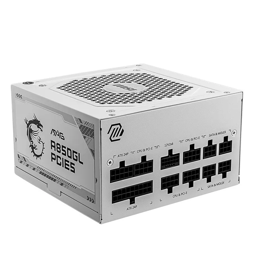 Блок живлення MSI MAG A850GL PCIE5 White 850W - мініатюра 3