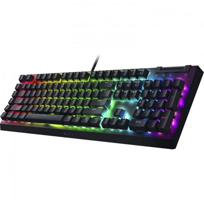 Клавіатура Razer BlackWidow V4 X Yellow Switch RU Black (RZ03-04702500-R3R1) - мініатюра 2