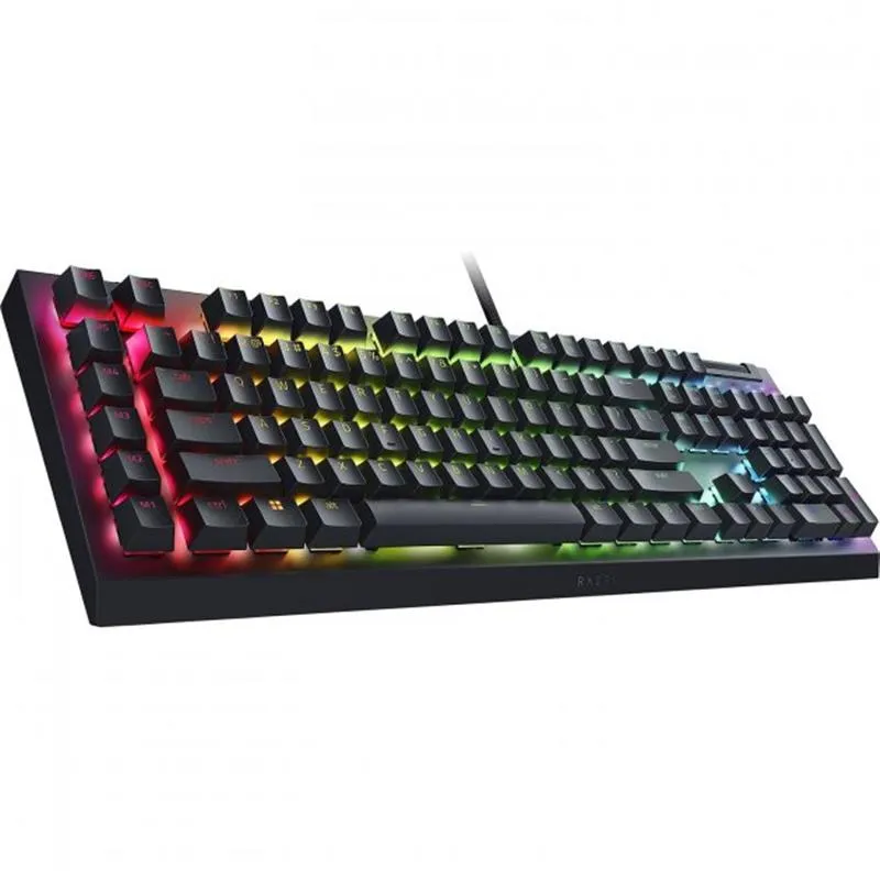 Клавіатура Razer BlackWidow V4 X Yellow Switch RU Black (RZ03-04702500-R3R1) - мініатюра 3