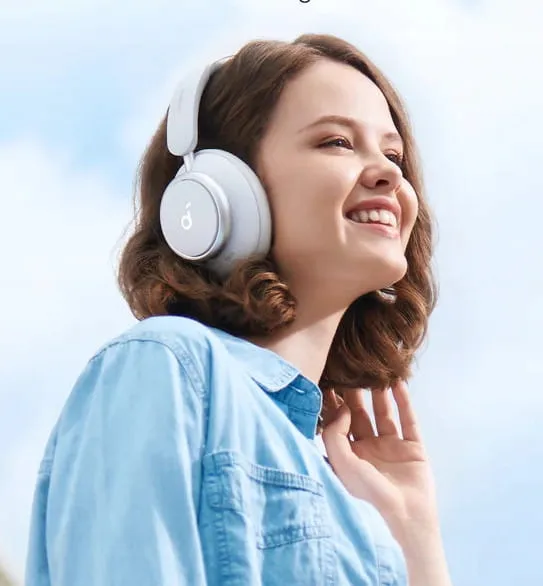 Bluetooth-гарнітура Anker SoundCore Space Q45 White (A3040G21) - мініатюра 10
