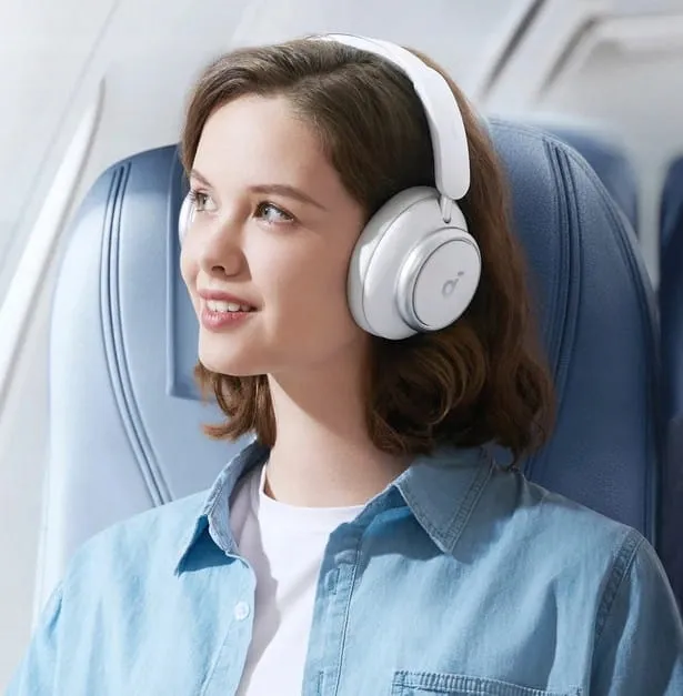 Bluetooth-гарнітура Anker SoundCore Space Q45 White (A3040G21) - мініатюра 8