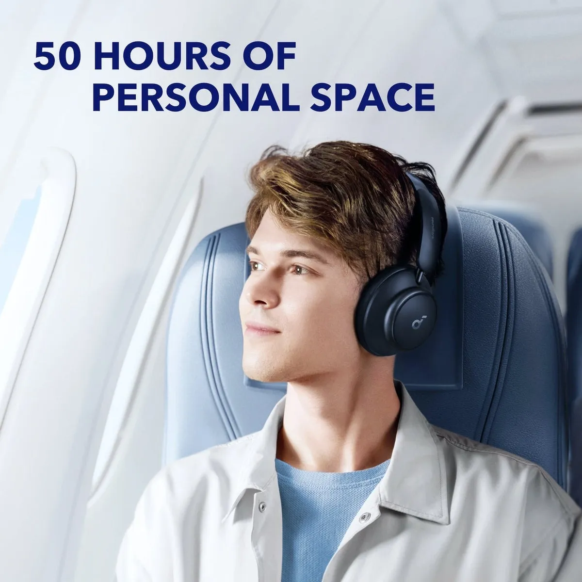Bluetooth-гарнітура Anker SoundCore Space Q45 Blue (A3040G31) - мініатюра 10
