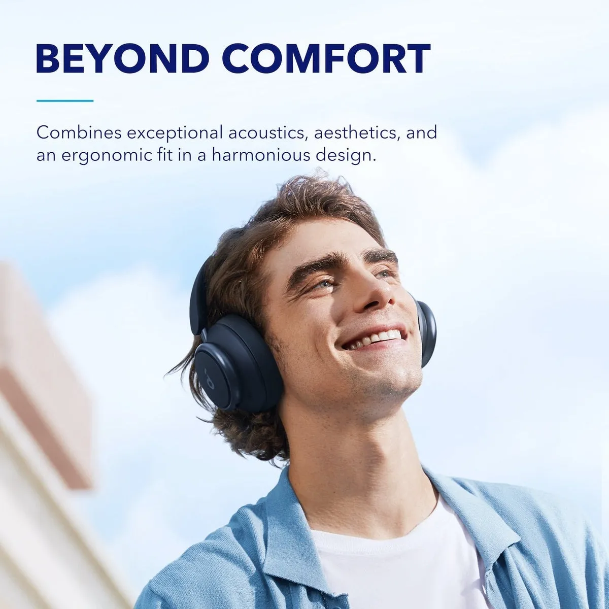 Bluetooth-гарнітура Anker SoundCore Space Q45 Blue (A3040G31) - мініатюра 9