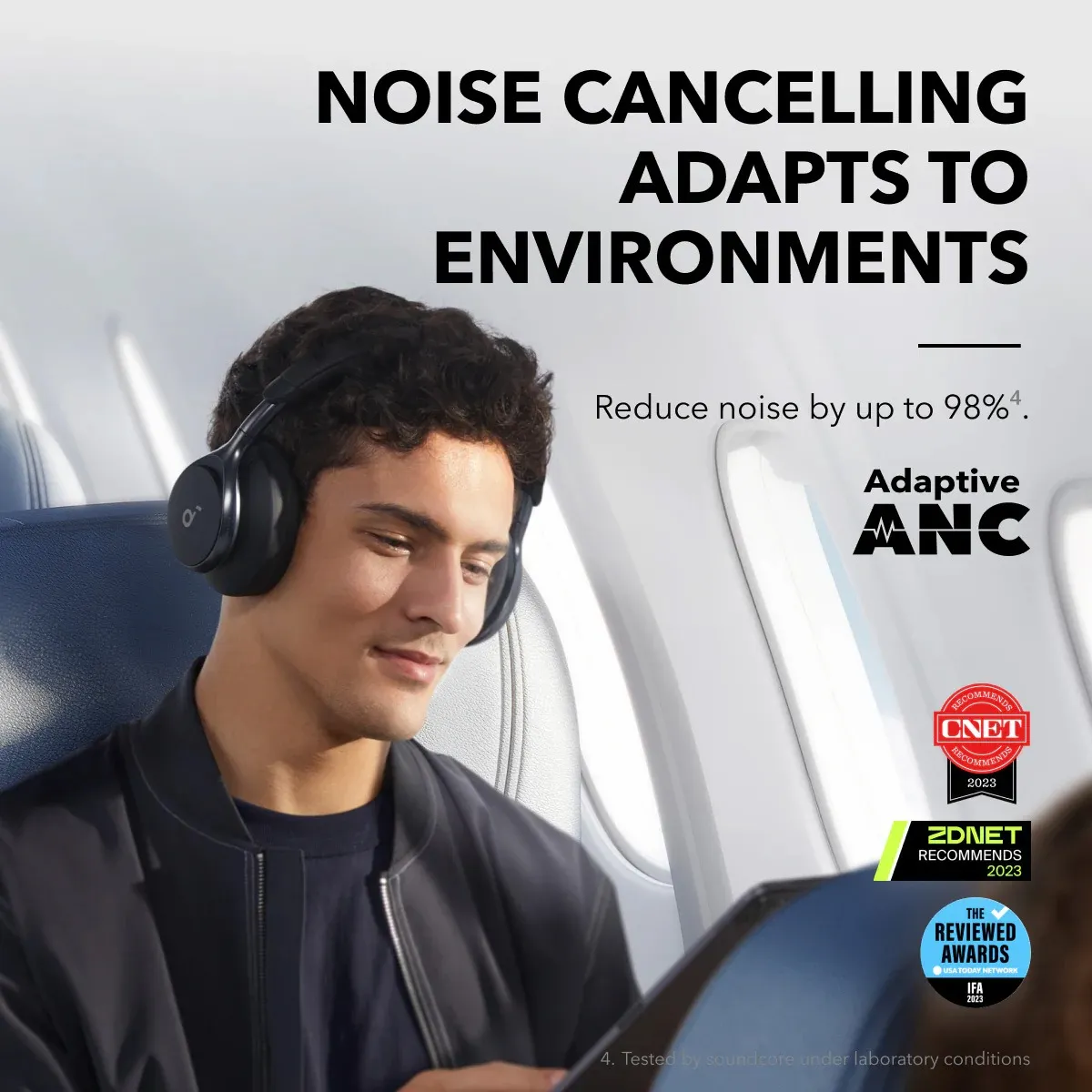 Bluetooth-гарнітура Anker SoundCore Space One Black (A3035G11) - мініатюра 10