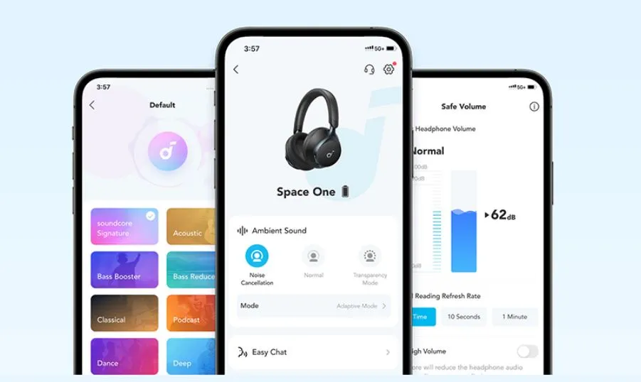 Bluetooth-гарнітура Anker SoundCore Space One Black (A3035G11) - мініатюра 14